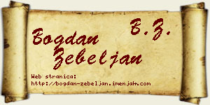 Bogdan Žebeljan vizit kartica